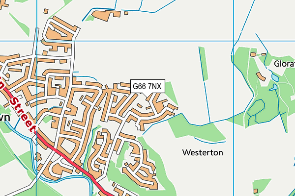G66 7NX map - OS VectorMap District (Ordnance Survey)