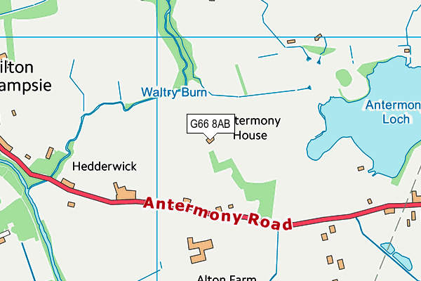 G66 8AB map - OS VectorMap District (Ordnance Survey)