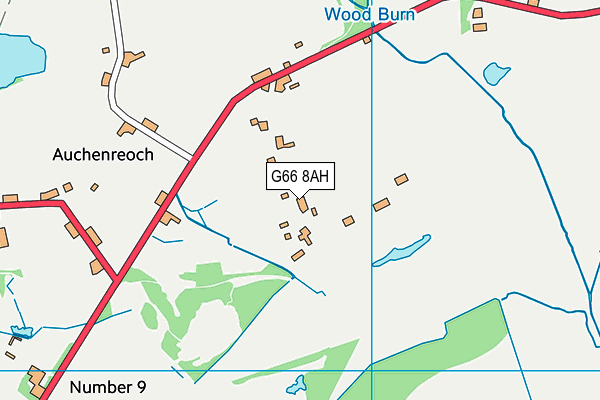 G66 8AH map - OS VectorMap District (Ordnance Survey)