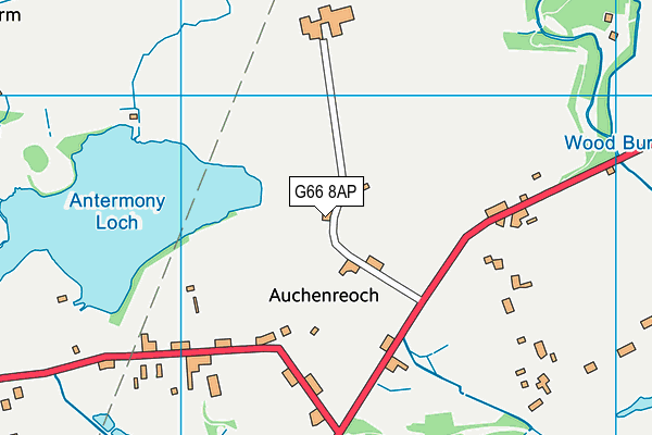 G66 8AP map - OS VectorMap District (Ordnance Survey)