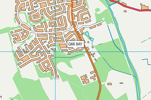 G66 8AY map - OS VectorMap District (Ordnance Survey)