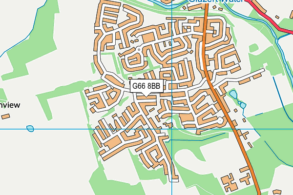 G66 8BB map - OS VectorMap District (Ordnance Survey)