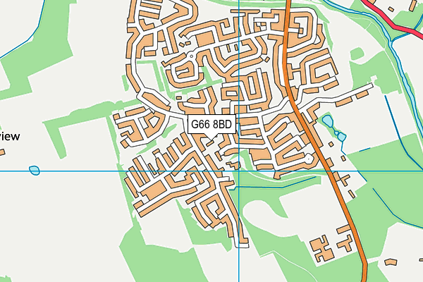G66 8BD map - OS VectorMap District (Ordnance Survey)