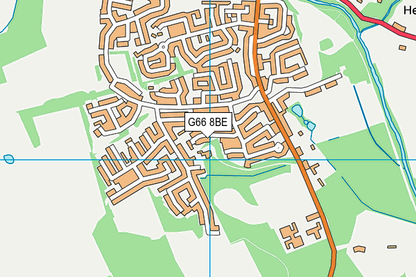 G66 8BE map - OS VectorMap District (Ordnance Survey)
