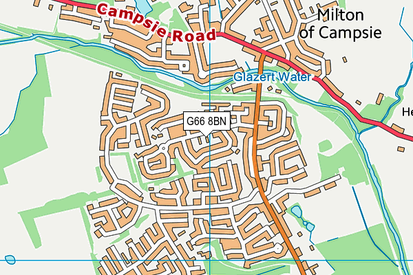 G66 8BN map - OS VectorMap District (Ordnance Survey)