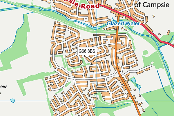 G66 8BS map - OS VectorMap District (Ordnance Survey)