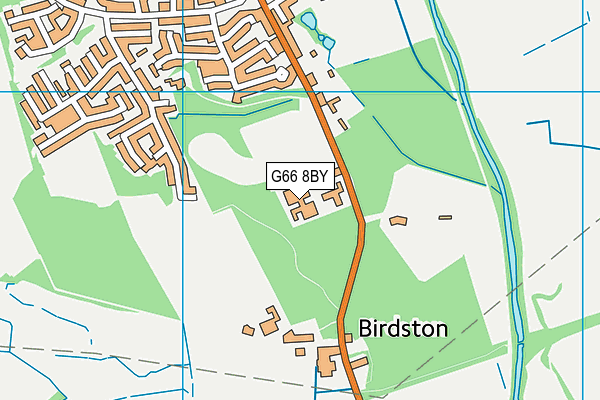 G66 8BY map - OS VectorMap District (Ordnance Survey)