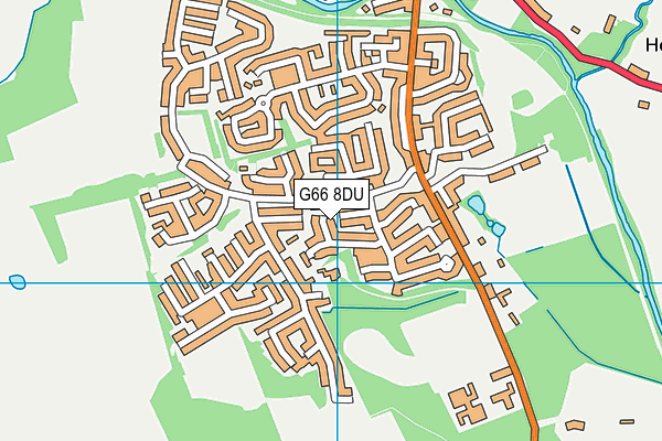 G66 8DU map - OS VectorMap District (Ordnance Survey)