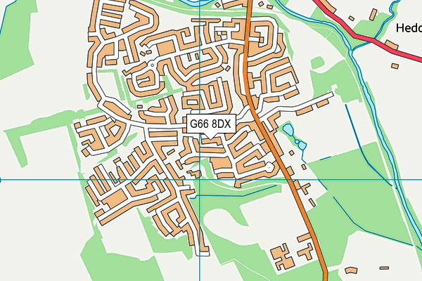 G66 8DX map - OS VectorMap District (Ordnance Survey)
