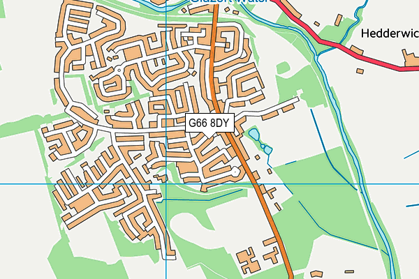 G66 8DY map - OS VectorMap District (Ordnance Survey)