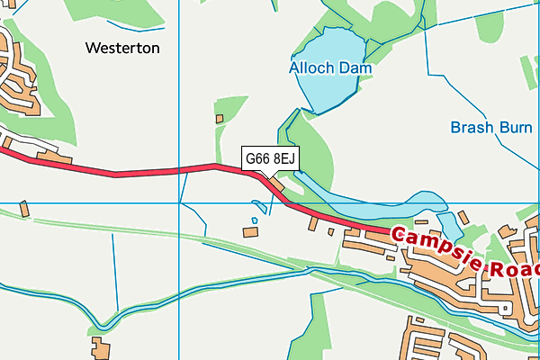 G66 8EJ map - OS VectorMap District (Ordnance Survey)