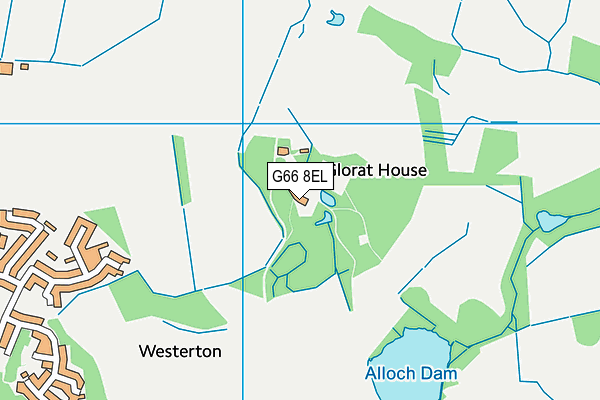 G66 8EL map - OS VectorMap District (Ordnance Survey)
