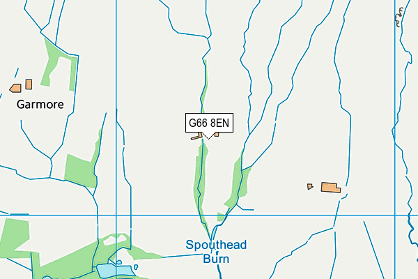 G66 8EN map - OS VectorMap District (Ordnance Survey)