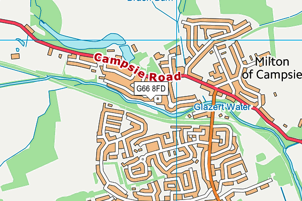 G66 8FD map - OS VectorMap District (Ordnance Survey)