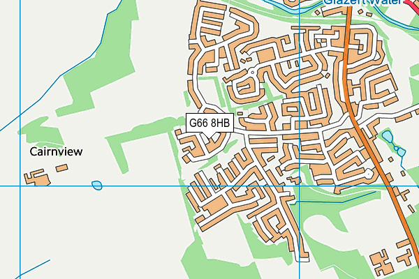 G66 8HB map - OS VectorMap District (Ordnance Survey)