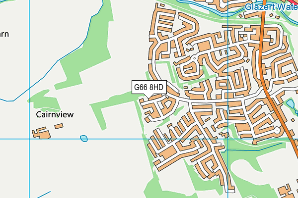 G66 8HD map - OS VectorMap District (Ordnance Survey)