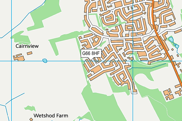 G66 8HF map - OS VectorMap District (Ordnance Survey)
