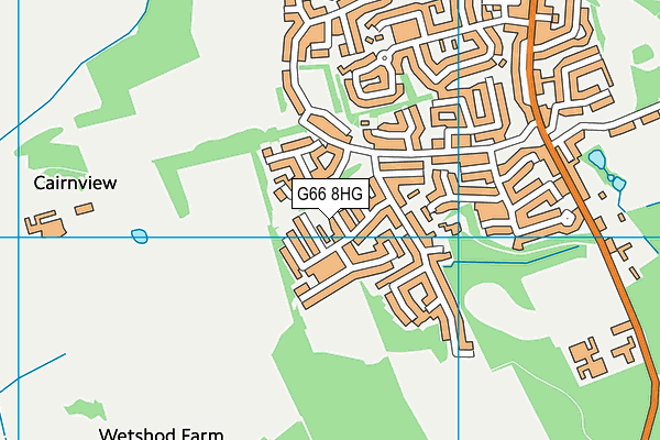 G66 8HG map - OS VectorMap District (Ordnance Survey)