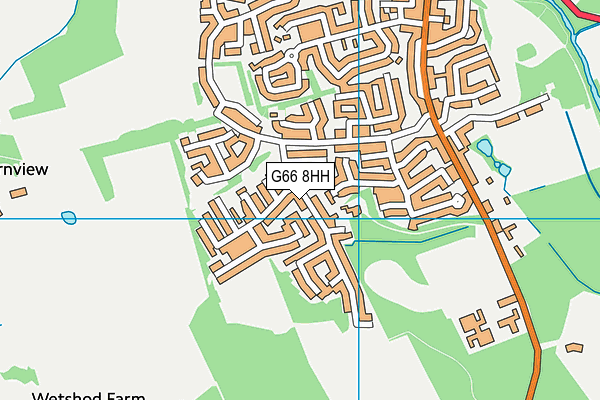 G66 8HH map - OS VectorMap District (Ordnance Survey)