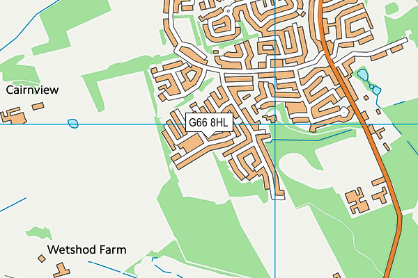 G66 8HL map - OS VectorMap District (Ordnance Survey)