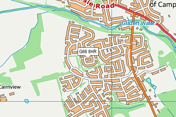 G66 8HR map - OS VectorMap District (Ordnance Survey)