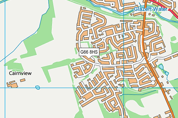G66 8HS map - OS VectorMap District (Ordnance Survey)