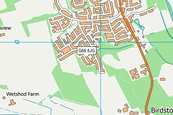 G66 8JG map - OS VectorMap District (Ordnance Survey)