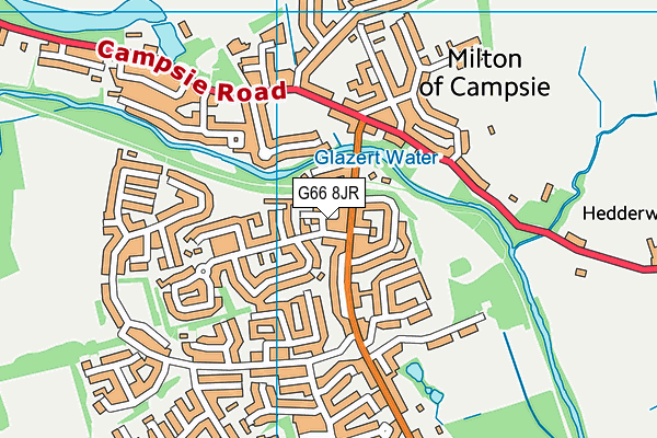 G66 8JR map - OS VectorMap District (Ordnance Survey)