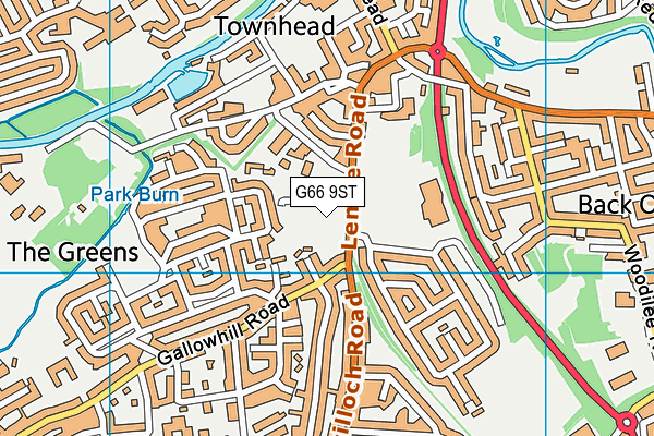 G66 9ST map - OS VectorMap District (Ordnance Survey)
