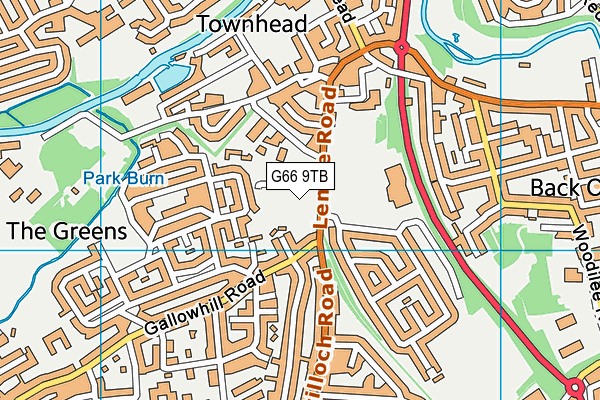 G66 9TB map - OS VectorMap District (Ordnance Survey)