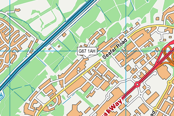 G67 1AH map - OS VectorMap District (Ordnance Survey)