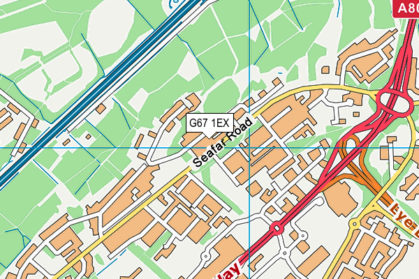 G67 1EX map - OS VectorMap District (Ordnance Survey)