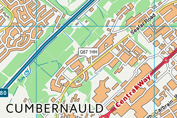 G67 1HH map - OS VectorMap District (Ordnance Survey)