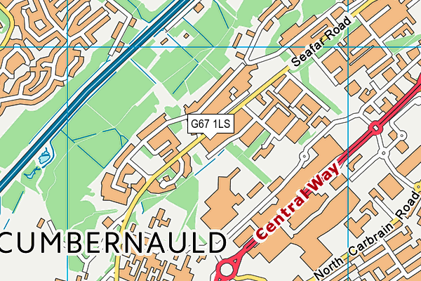 G67 1LS map - OS VectorMap District (Ordnance Survey)