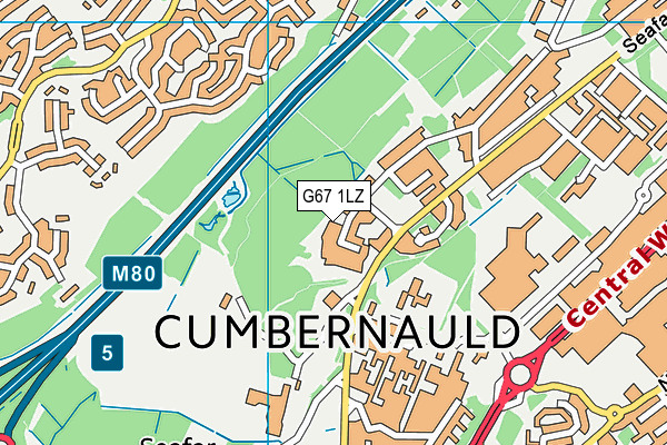 G67 1LZ map - OS VectorMap District (Ordnance Survey)