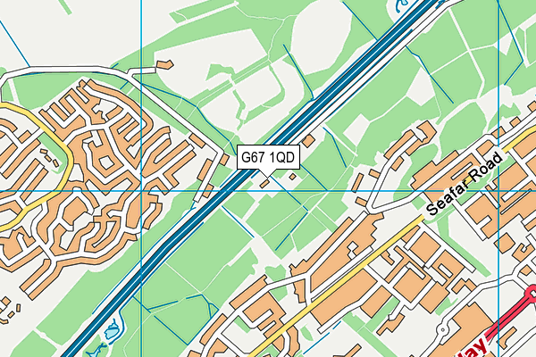 G67 1QD map - OS VectorMap District (Ordnance Survey)