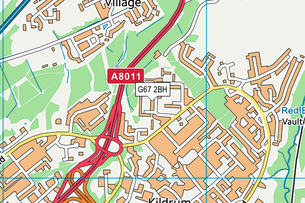 G67 2BH map - OS VectorMap District (Ordnance Survey)
