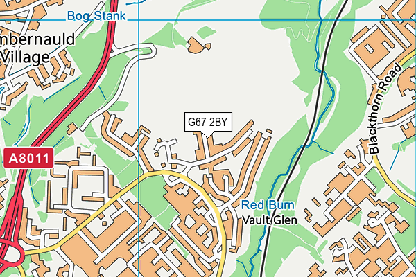 G67 2BY map - OS VectorMap District (Ordnance Survey)