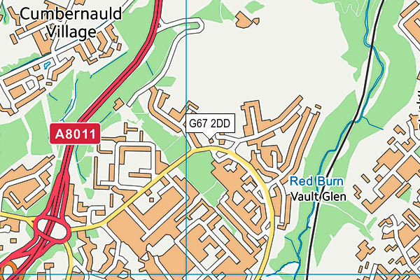 G67 2DD map - OS VectorMap District (Ordnance Survey)