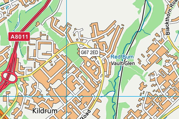 G67 2ED map - OS VectorMap District (Ordnance Survey)