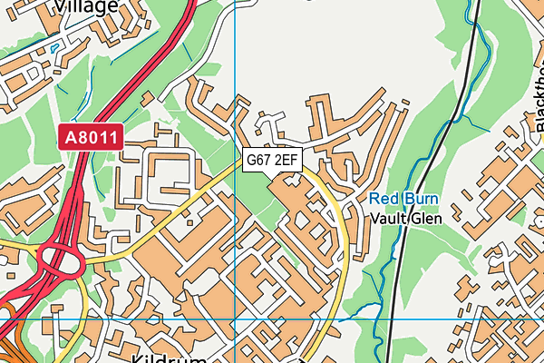 G67 2EF map - OS VectorMap District (Ordnance Survey)