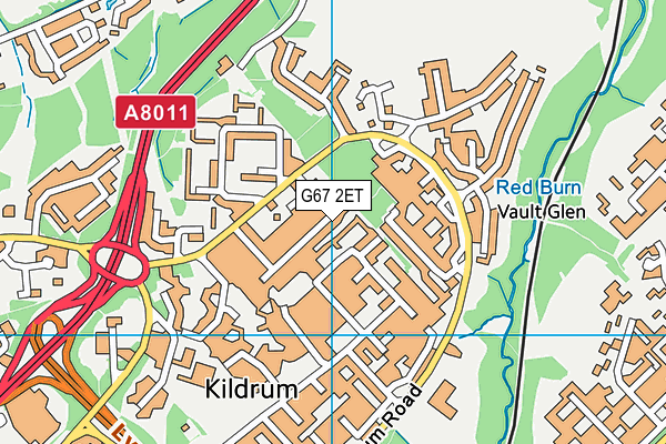 G67 2ET map - OS VectorMap District (Ordnance Survey)
