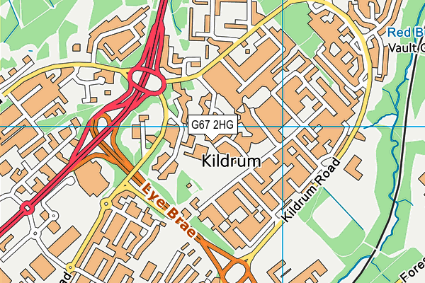 G67 2HG map - OS VectorMap District (Ordnance Survey)