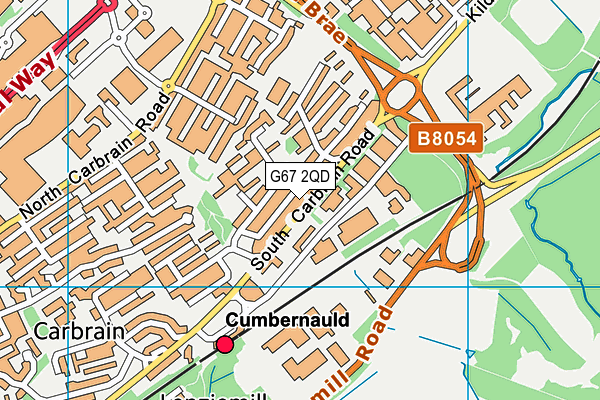 G67 2QD map - OS VectorMap District (Ordnance Survey)