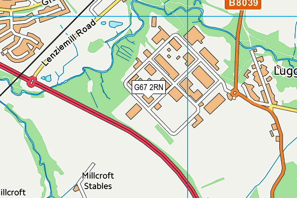 G67 2RN map - OS VectorMap District (Ordnance Survey)