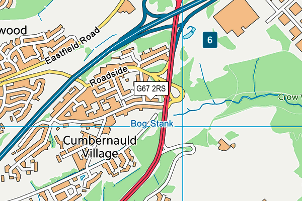 G67 2RS map - OS VectorMap District (Ordnance Survey)