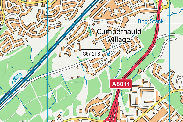 G67 2TB map - OS VectorMap District (Ordnance Survey)
