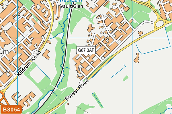 G67 3AF map - OS VectorMap District (Ordnance Survey)