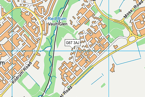 G67 3AJ map - OS VectorMap District (Ordnance Survey)