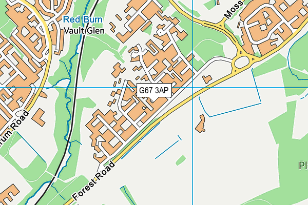 G67 3AP map - OS VectorMap District (Ordnance Survey)